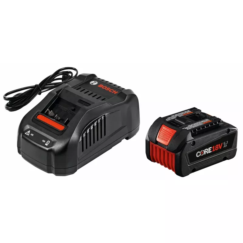 Bosch CORE18V 6.3Ah Lithium-Ion Power Tool Battery Starter Kit with Fast Charger