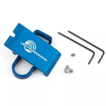 Lectrosonic SMWBBCDNSL Spring Loaded Belt Clip for Single Battery Transmitter – Antenna Down