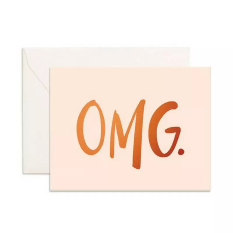 'OMG' Greeting Card