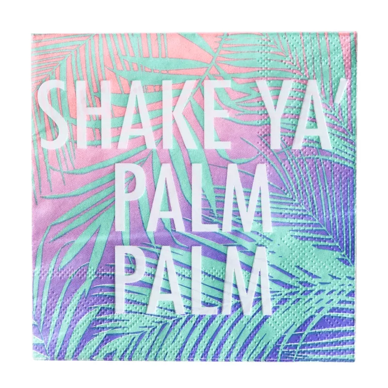 "Shake Ya Palm" Cocktail Napkins - 20 Pk.