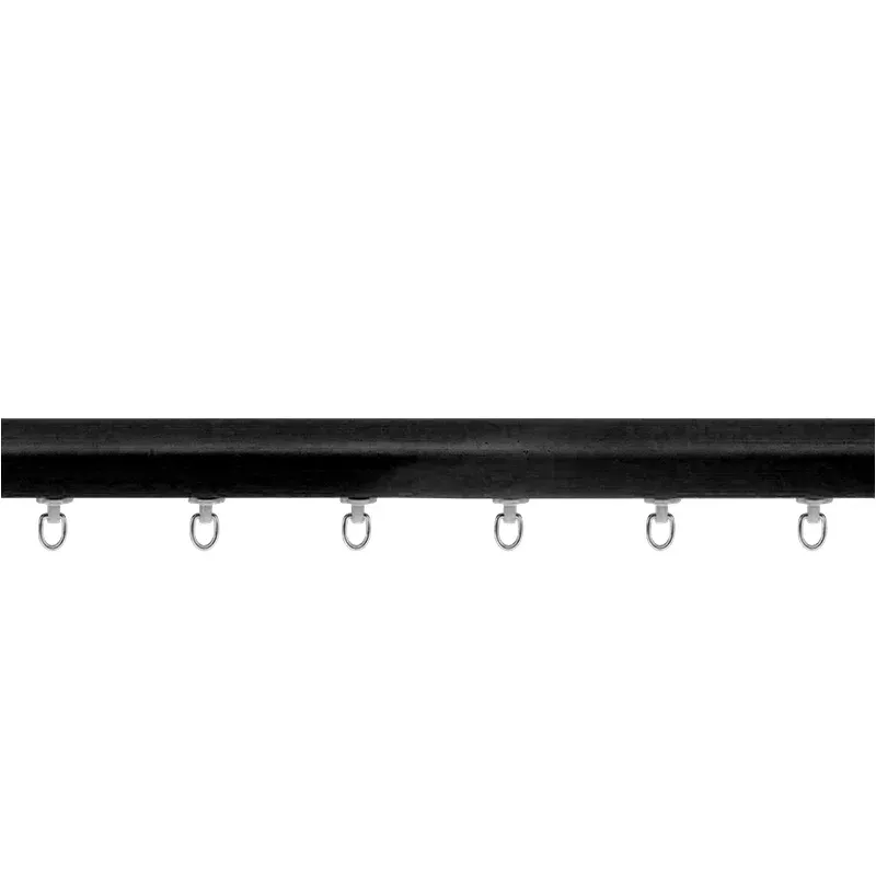 Zip Curtain Rod – Black
