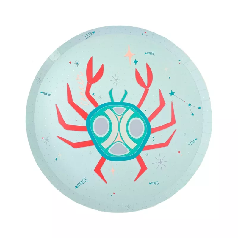 Zodiac Cancer Dinner Plates