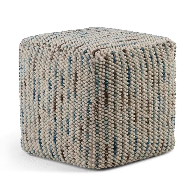 Zoey Cube Pouf Multi-Color